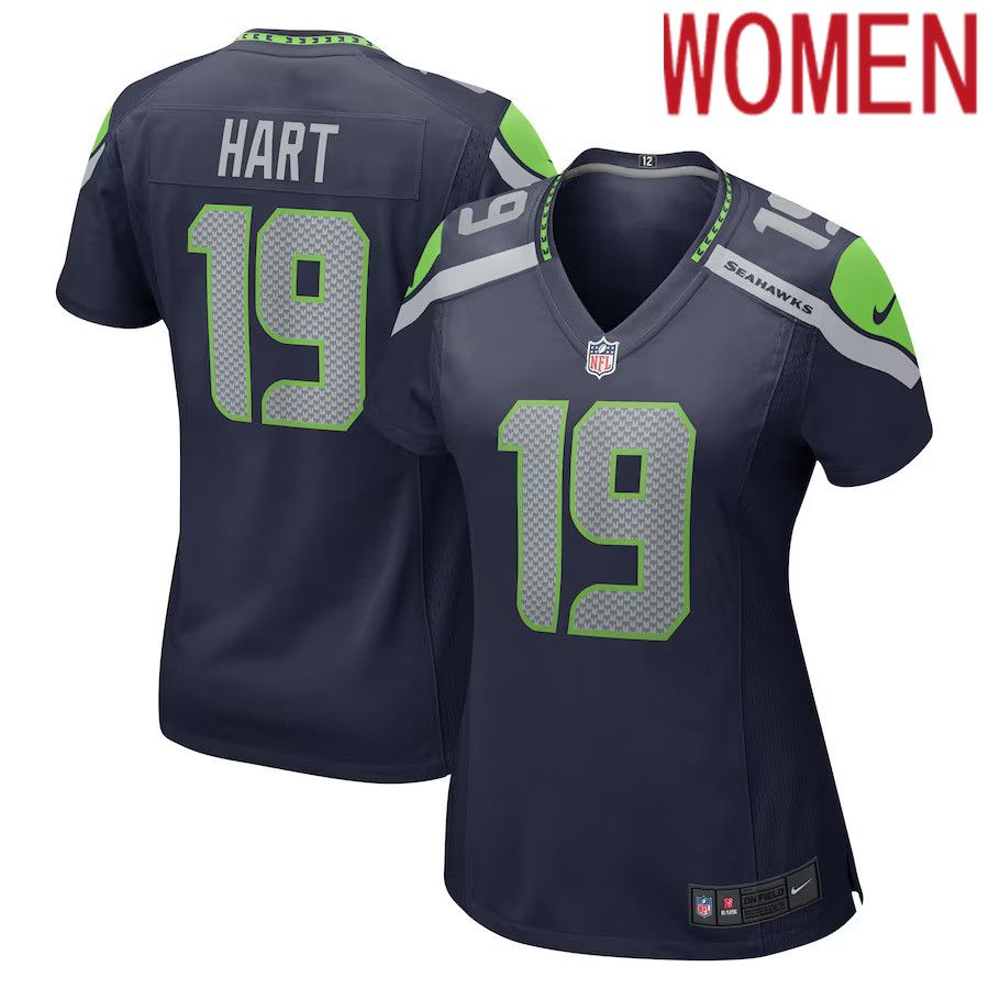 Women Seattle Seahawks 19 Penny Hart Nike College Navy Game NFL Jersey